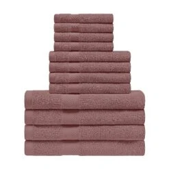 Modern Eco-Friendly Cotton Absorbent 12-Piece Assorted Towel Set - Blue Nile Mills -Home Decor Store GUEST 00c9302e c356 49da bd13 5e259af6cdf9