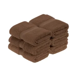 Premium Cotton 800 GSM Heavyweight Plush Luxury 6 Piece Face Towel/ Washcloth Set By Blue Nile Mills -Home Decor Store GUEST 01632ea5 9b23 473c 8da1 55e69f92b01f