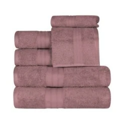 Classic Plush Absorbent 6-Piece Towel Set By Blue Nile Mills -Home Decor Store GUEST 01b5671c 50f0 414f a80b 171aadca50d8