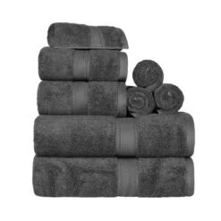 Luxury Premium Cotton 800 GSM Highly Absorbent 8 Piece Ultra-Plush Solid Towel Set By Blue Nile Mills -Home Decor Store GUEST 040da9cb 78e7 4622 af96 28f5cc47efe1