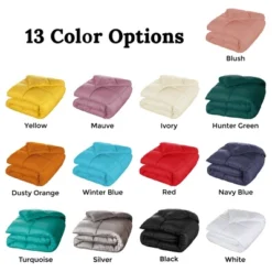 All-Season Oversized Down Alternative Reversible Comforter By Blue Nile Mills -Home Decor Store GUEST 042e0528 bf87 4e5c b533 cfe88116d903