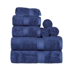 Luxury Premium Cotton 800 GSM Highly Absorbent 8 Piece Ultra-Plush Solid Towel Set By Blue Nile Mills -Home Decor Store GUEST 06613fd3 d0d4 48f4 861e 7dc70fbb4aa3
