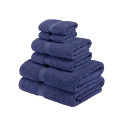 Premium Cotton 800 GSM Heavyweight Plush Luxury 6 Piece Bathroom Towel Set By Blue Nile Mills -Home Decor Store GUEST 09d87474 14f5 4769 9dd8 700982f24630