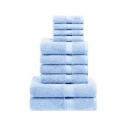 Premium Cotton 800 GSM Heavyweight Plush Luxury 10 Piece Bathroom Towel Set By Blue Nile Mills -Home Decor Store GUEST 10bf7b47 d8c2 4b9e 9fa5 ea49881bc5cc