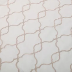 Sheer Geometric Lattice Curtain Set With 2 Panels And Rod Pockets By Blue Nile Mills -Home Decor Store GUEST 13db6cd5 1ebd 4006 b3e6 b9d16640e515