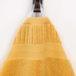 Ribbed Textured Border Zero Twist Cotton Medium Weight Towel Set By Blue Nile Mills -Home Decor Store GUEST 14064d18 c159 417c 8787 f4596c5d6a9e