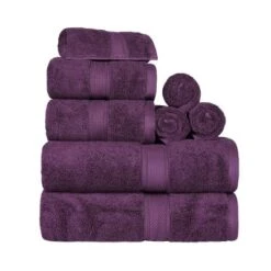 Luxury Premium Cotton 800 GSM Highly Absorbent 8 Piece Ultra-Plush Solid Towel Set By Blue Nile Mills -Home Decor Store GUEST 14c5e6e2 5dad 40ba 934f 7c7407bcae95