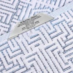 Cotton Modern Geometric Jacquard Soft Highly-Absorbent Bath Sheet Set Of 2 By Blue Nile Mills -Home Decor Store GUEST 19ec9397 0c94 4907 8b79 5dbb711ef06c 3