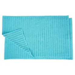 Classic Solid Eco-Friendly Modern Textured Premium Cotton Traditional 2-Piece Absorbent Bath Mat Set With Sturdy Cotton Backing By Blue Nile Mills -Home Decor Store GUEST 1eb1758f e1fd 4f66 8a94 5d9b93656140