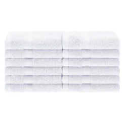 Plush And Highly Absorbent Rayon From Bamboo Blend Solid 12-Piece Face Towel, Quick Drying And Soft Set By Blue Nile Mills -Home Decor Store GUEST 204ac408 1558 4609 b93a 52eb9202f528