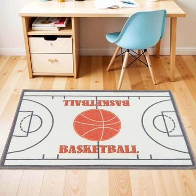 Basketball Non-Slip Kids Playroom Nursery Washable Indoor Area Rug By Blue Nile Mills 3 Basketball Non-Slip Kids Playroom Nursery Washable Indoor Area Rug By Blue Nile Mills