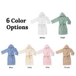 Soft And Warm Cotton Terry Kids' Hooded Bathrobe By Blue Nile Mills -Home Decor Store GUEST 297ea0f7 e393 4d76 bcee 523bc9ab9ada