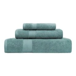 Contemporary Quick-Drying Zero-Twist Cotton 3-Piece Towel Set - Blue Nile Mills -Home Decor Store GUEST 308b600d 5ae7 4070 9506 4fc8a9037cfb