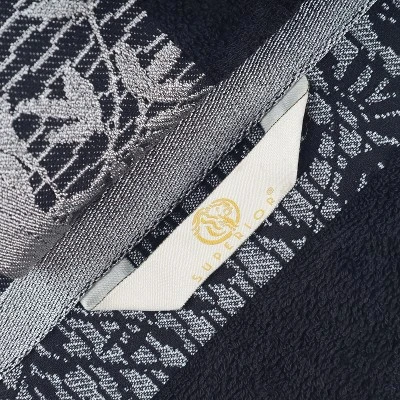 100% Cotton Medium Weight Floral Border 6 Piece Assorted Bathroom Towel Set By Blue Nile Mills 5 100% Cotton Medium Weight Floral Border 6 Piece Assorted Bathroom Towel Set By Blue Nile Mills - Image 3