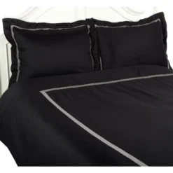 300-Thread Count Solid Cotton Duvet Cover Set - Blue Nile Mills