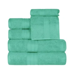 Classic Plush Absorbent 6-Piece Towel Set By Blue Nile Mills -Home Decor Store GUEST 3ab6c883 8e87 4315 88f3 c491d72f6127