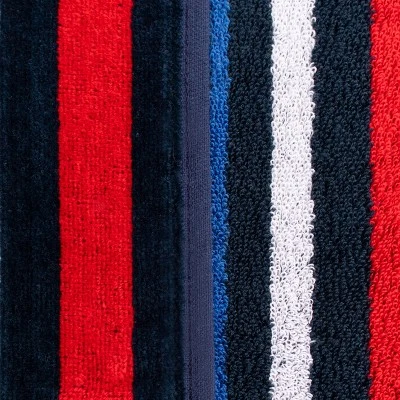 Nautical Stripe Cotton Oversized Reversible Beach Towel Set Of 2 By Blue Nile Mills 6 Nautical Stripe Cotton Oversized Reversible Beach Towel Set Of 2 By Blue Nile Mills - Image 4