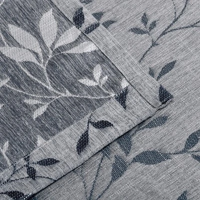 Vintage Leaves Jacquard 2 Piece Curtain Panel Set With Grommets By Blue Nile Mills 5 Vintage Leaves Jacquard 2 Piece Curtain Panel Set With Grommets By Blue Nile Mills - Image 3