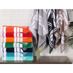 Striped Oversized Extra Large Cotton Beach Towel Set By Blue Nile Mills 12 Striped Oversized Extra Large Cotton Beach Towel Set By Blue Nile Mills -Home Decor Store GUEST 408f4ec9 9b42 423b aaa2 17aafe3609bf