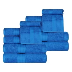 Cotton Plush Highly-Absorbent Heavyweight Luxury 12 Piece Assorted Towel Set By Blue Nile Mills -Home Decor Store GUEST 454b0783 a1e5 4ee0 ba57 58cdda721c24