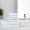 Smart Dry Zero Twist 100% Cotton Medium Weight Solid Border 6 Piece Assorted Bathroom Towel Set By Blue Nile Mills 2 Smart Dry Zero Twist 100% Cotton Medium Weight Solid Border 6 Piece Assorted Bathroom Towel Set By Blue Nile Mills -Home Decor Store GUEST 484daf5b b649 46b7 8301 a1ac9c3b800f