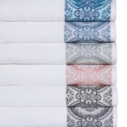 Medallion Ultra-Soft Cotton Highly Absorbent 3 Piece Jacquard Towel Set By Blue Nile Mills -Home Decor Store GUEST 4afd41fd 7267 4c81 a1d4 9a683c7ceb8f 1