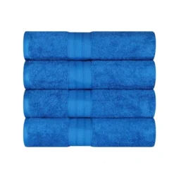 Cotton Solid Highly-Absorbent 4-Piece Bath Towel Set By Blue Nile Mills -Home Decor Store GUEST 4d7978d3 c4c4 4ac9 a4b6 9b7389fa4b21