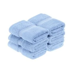 Premium Cotton 800 GSM Heavyweight Plush Luxury 6 Piece Face Towel/ Washcloth Set By Blue Nile Mills -Home Decor Store GUEST 5418422d 4ca9 449f a14f 6785a35e0888