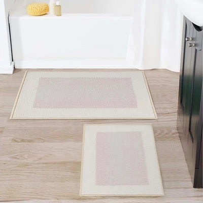 Solid Plush Washable Highly-Absorbent Non-Slip Latex Backing 2 Piece Bath Rug Set By Blue Nile Mills 3 Solid Plush Washable Highly-Absorbent Non-Slip Latex Backing 2 Piece Bath Rug Set By Blue Nile Mills