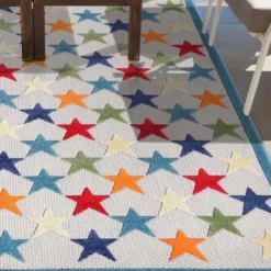 Whimsical Stars Modern Indoor Outdoor Area Rug By Blue Nile Mills -Home Decor Store GUEST 5b51f767 0147 4a65 8ea5 807bd15a8e4b