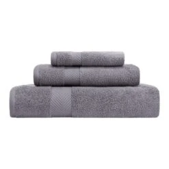 Contemporary Quick-Drying Zero-Twist Cotton 3-Piece Towel Set - Blue Nile Mills -Home Decor Store GUEST 5b8f6f2b 7884 4132 b447 a72c78e8914c