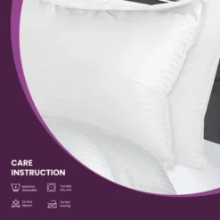 Traditional 1cm Stripe Microfiber Down Alternative 2-Piece Pillow Set - Blue Nile Mills -Home Decor Store GUEST 5c284ac8 2338 48af a673 ec08122b0abc