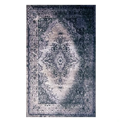 Ornamental Decorative Ornate Medallion Modern Transitional Eclectic High-Traffic Ultra-Soft Nylon Indoor Washable Area Rug By Blue Nile Mills 7 Ornamental Decorative Ornate Medallion Modern Transitional Eclectic High-Traffic Ultra-Soft Nylon Indoor Washable Area Rug By Blue Nile Mills - Image 5