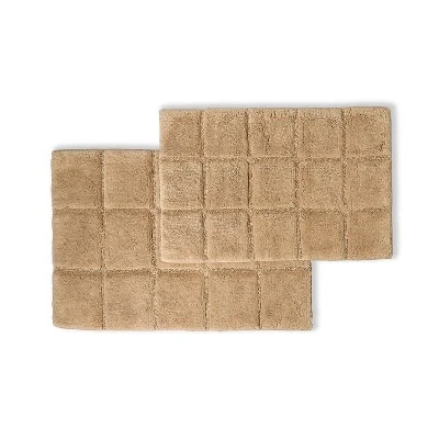 Plush And Absorbent Non-Slip Cotton Checkered 2-Piece Bath Rug Set By Blue Nile Mills 14 Plush And Absorbent Non-Slip Cotton Checkered 2-Piece Bath Rug Set By Blue Nile Mills - Image 12