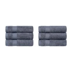 Modern Solid Classic Premium Luxury Cotton 6 Piece Hand Towel Set By Blue Nile Mills -Home Decor Store GUEST 60497639 0494 4062 aef0 14b96f721918