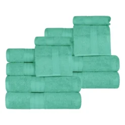 Cotton Plush Highly-Absorbent Heavyweight Luxury 12 Piece Assorted Towel Set By Blue Nile Mills -Home Decor Store GUEST 637f3630 a99a 414d 8cc2 9ae22f845980