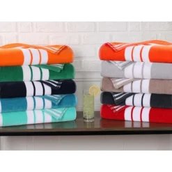 Striped Oversized Extra Large Cotton Beach Towel Set By Blue Nile Mills 11 Striped Oversized Extra Large Cotton Beach Towel Set By Blue Nile Mills -Home Decor Store GUEST 654257bc f1b9 4b14 9647 45661f9120ec