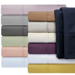 Luxury Solid Deep Pocket Cotton Blend Bed Sheet Set By Blue Nile Mills -Home Decor Store GUEST 661c8838 4878 488d 917e b872a340950a
