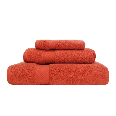 Contemporary Quick-Drying Zero-Twist Cotton 3-Piece Towel Set By Blue Nile Mills 6 Contemporary Quick-Drying Zero-Twist Cotton 3-Piece Towel Set By Blue Nile Mills - Image 4