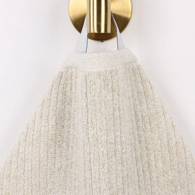 Viscose Cotton Blend Medium Weight Soft Textured Ribbed Towel Set By Blue Nile Mills 7 Viscose Cotton Blend Medium Weight Soft Textured Ribbed Towel Set By Blue Nile Mills - Image 5