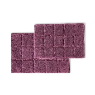 Plush And Absorbent Non-Slip Cotton Checkered 2-Piece Bath Rug Set By Blue Nile Mills 8 Plush And Absorbent Non-Slip Cotton Checkered 2-Piece Bath Rug Set By Blue Nile Mills - Image 6
