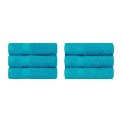 Modern Solid Classic Premium Luxury Cotton 6 Piece Hand Towel Set By Blue Nile Mills -Home Decor Store GUEST 722931de 120c 4b32 a50b 46fd587ab714