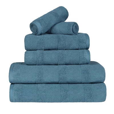 Ribbed Cotton Highly Absorbent Medium Weight Bath Towels, Set Of 3 By Blue Nile Mills 12 Ribbed Cotton Highly Absorbent Medium Weight Bath Towels, Set Of 3 By Blue Nile Mills - Image 10