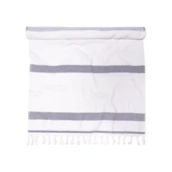 Cotton Oversized Striped Fouta Beach Towel With Tassels By Blue Nile Mills -Home Decor Store GUEST 7a4c961c 4c2f 44d2 af29 cb6350a6b340