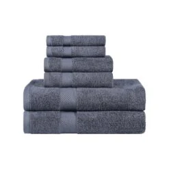 Modern Solid Classic Premium Luxury Cotton 6 Piece Bath, Face, And Hand Towel Set By Blue Nile Mills -Home Decor Store GUEST 7b7da668 e567 493a b407 5aeb793f3928