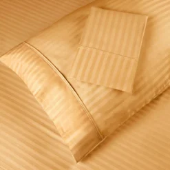 400 Thread Count Cotton Stripe 2 Piece Pillowcase Set By Blue Nile Mills