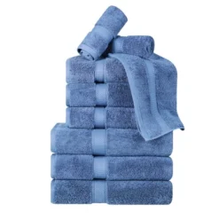 Premium Cotton 800 GSM Heavyweight Plush Luxury 9 Piece Bathroom Towel Set By Blue Nile Mills -Home Decor Store GUEST 7e7b4434 74da 4cbd 8dd6 ce33bcb5f896