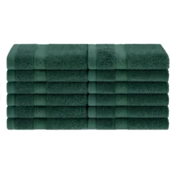 Plush And Highly Absorbent Rayon From Bamboo Blend Solid 12-Piece Face Towel, Quick Drying And Soft Set By Blue Nile Mills -Home Decor Store GUEST 7ff93efa daf4 4a2a ac01 0c3c69870755