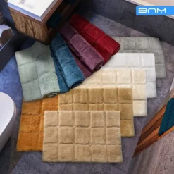 Plush And Absorbent Non-Slip Cotton Checkered 2-Piece Bath Rug Set By Blue Nile Mills 18 Plush And Absorbent Non-Slip Cotton Checkered 2-Piece Bath Rug Set By Blue Nile Mills -Home Decor Store GUEST 8097ac9c 5682 4959 a86b c70d40b0f04f