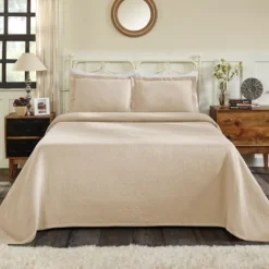 Basketweave Jacquard Matelassé Cotton Bedspread Set - Blue Nile Mills 12 Basketweave Jacquard Matelassé Cotton Bedspread Set - Blue Nile Mills -Home Decor Store GUEST 80f20851 d9b0 420c 9b87 50880514bc94